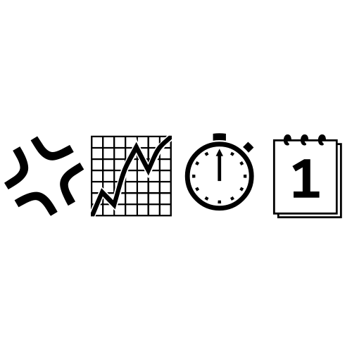 💢📈⏱🗓 Emoji Domain black and white Symbola rendering